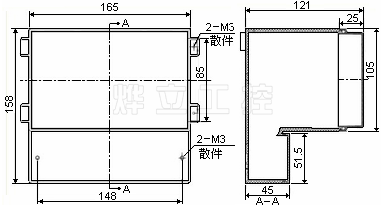 超聲波明渠流量計主機(jī)尺寸圖